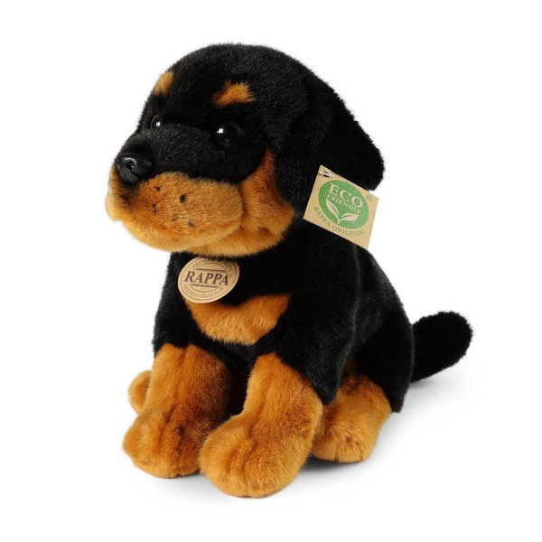 Kuscheltier Rottweiler Schwarz/Braun 30 Cm Sitzend PlüSchhund-image