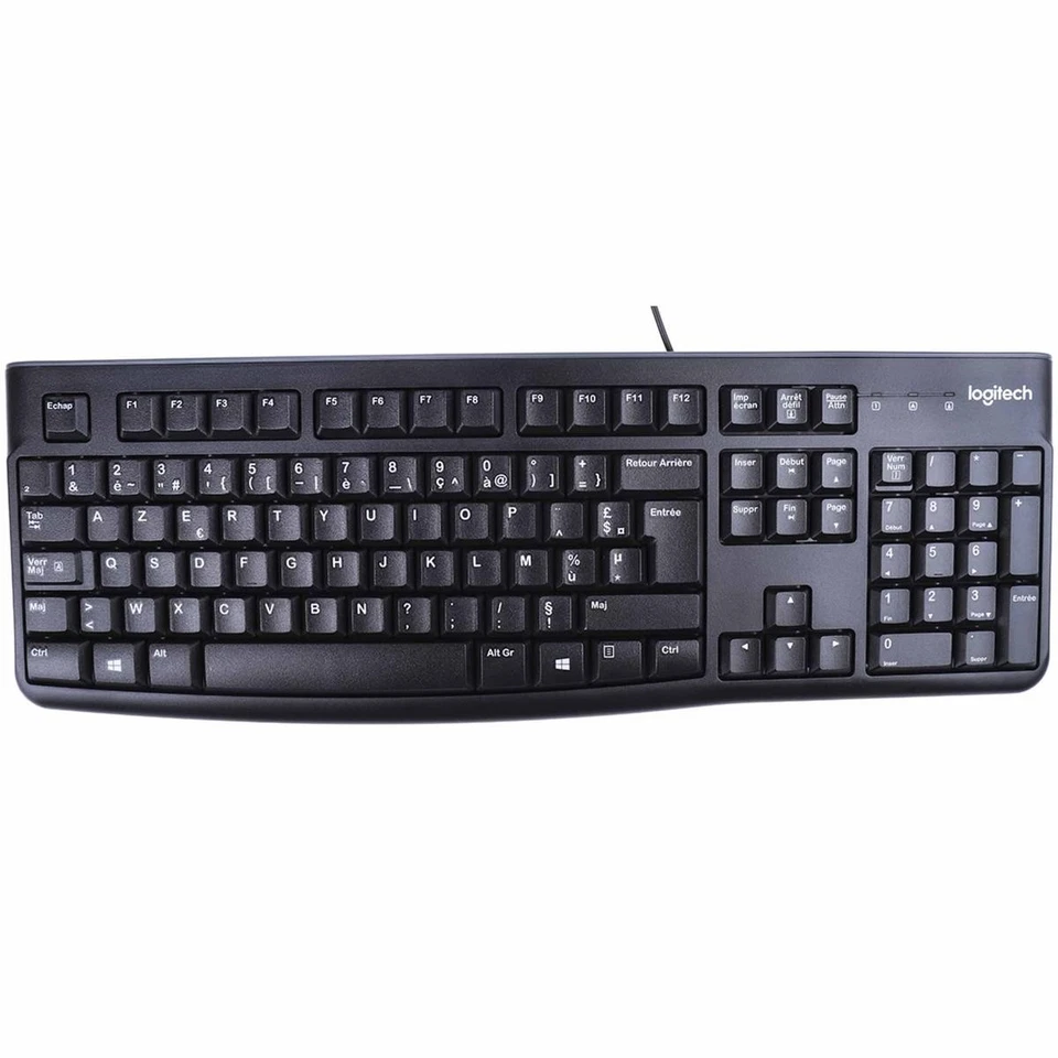 Logitech Mk120 Mouse and Keyboard Kit USB Wired French Azerty Layout PC - Image 4 of 4