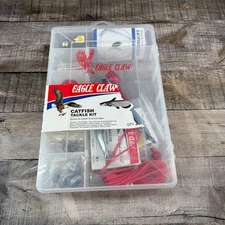 Eagle Claw Catfish Tackle Kit - 38 Piece Assorted Tackle + Storage Box