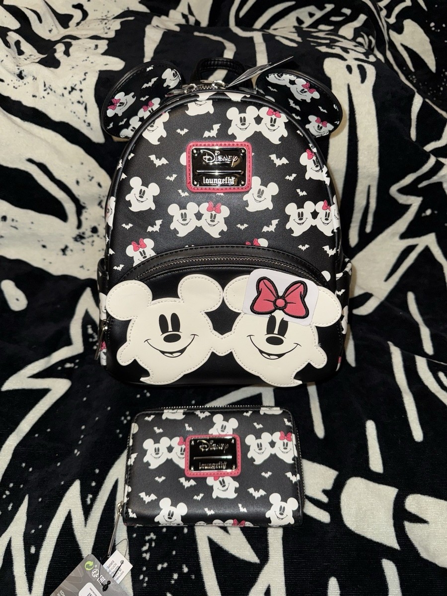 NWT Disney Mickey & Minnie Ghost Loungefly Mini Backpack  display picture 1