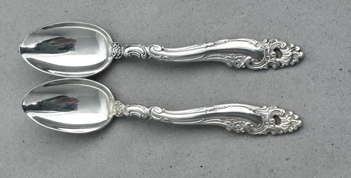 Gorham DECOR Sterling Silver Teaspoons Set of 2 No Mono 6”