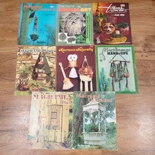 Vintage Macrame Books Booklets Lot of 8