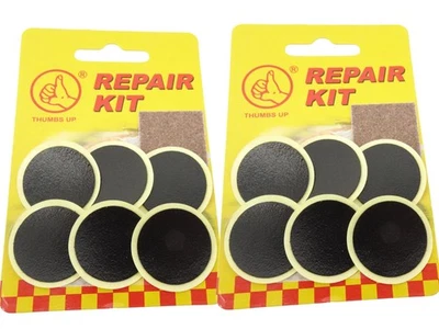 THUMBS UP Flickzeug Schlauch Reparatur Set Fahrrad Pannenset 12 x selbstklebende Flicken