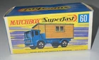 New!! Matchbox Lesney 1966 No.60B Site Hut Truck with Original Box.