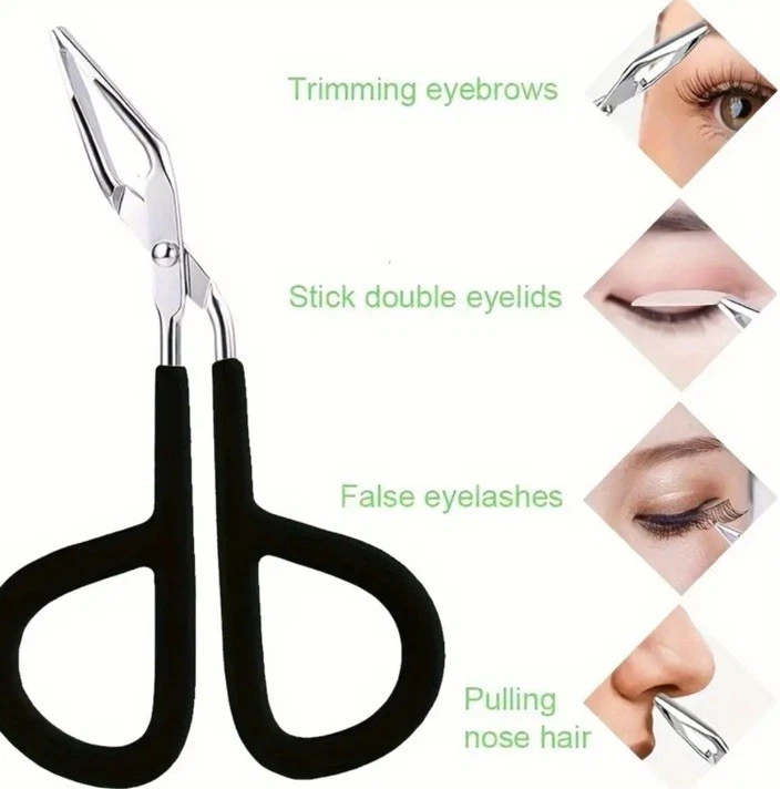 Tweezers Scissor Action Eyebrow Tweezers Easy Grip for men and women