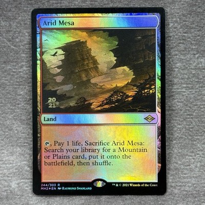 Arid Mesa Prerelease Cards PRE #244 Foil 2021 Stamped NM MTG Magic Card