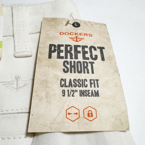 NEU Dockers klassische Passform perfekte Shorts Porzellan khaki Taille 30 - Bild 8 von 15