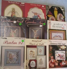 Lot of Christmas Angel Cross Stitch Pattern Books Mar Bek Stoney Creek Guardian