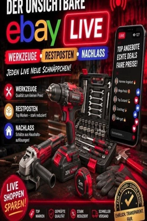 Heute Sanitär Neuware und Maschinen !!!!!! Ab 1€ Mein zweiter Stream......