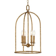 Maxim 21844 Martel 4 Light 14"W Taper Candle Pendant - Gold