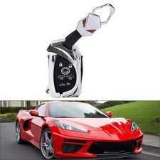 7-Tasten-Fernbedienungsschlüsselgehäuse für Chevrolet Corvette 2020-23 Silber