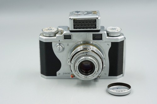 Konica II Vintage Rangefinder 35mm Camera w/ Meter, Cap ~As-Is~ #346 - Picture 2 of 6