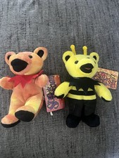 Grateful Dead Liquid Blue Bear Plushes Bundle of 2 NEW W TAGS