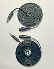 2 - 10ft DC Power Extension Cables Cord 5.5x2.1mm 10 feet/3M for CCTV Camera DVR