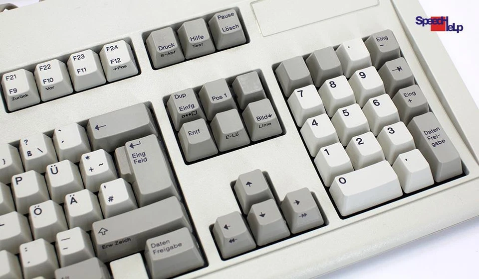 IBM 1394416 Vintage Keyboard Computer Keyboard Qwertz German Retro Old 1994 - Image 3 of 4