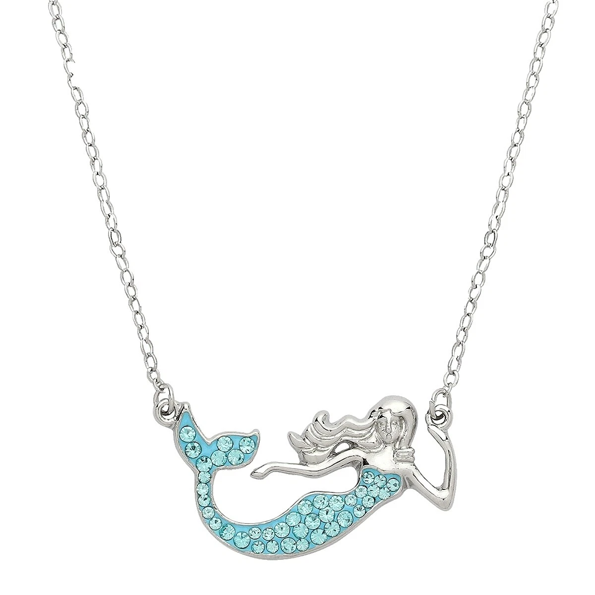 Rhodium Plated Beach Chain Fashion Necklaces & Pendants