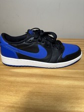 Size 10.5 - Nike Air Jordan 1 Retro Low OG Royal 2015 705329-004 Blue Black VNDS
