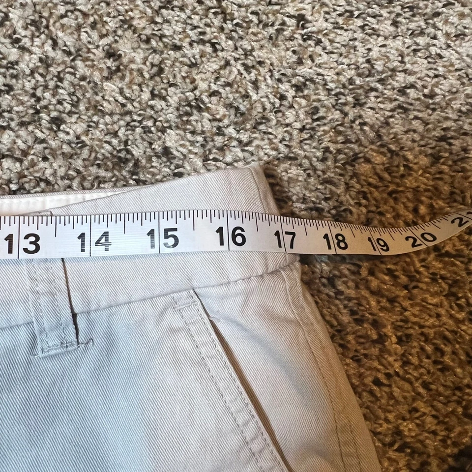 J. Pantalones Cortos Chinos Crew Caqui Beige Informales Todos los Días Talla 10 Foto 3 de 4