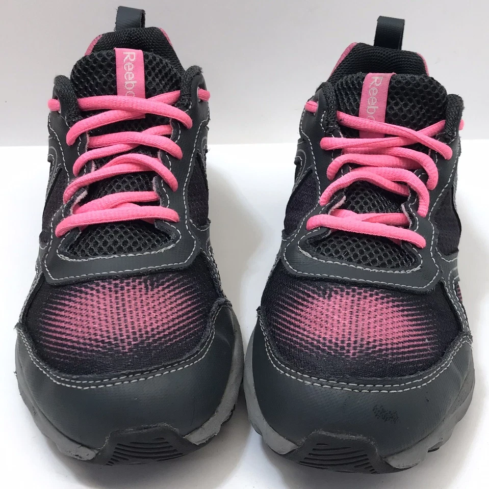 Zapatillas Reebok Zigtch Neón Rosa Gris Juvenil Zapatos Negros Ortholite Talla 2 Foto 2 de 4