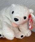 Vintage Ty Beanie Baby "Aurora" Polar Bear Retired P.E. Pellets February 3, 2000