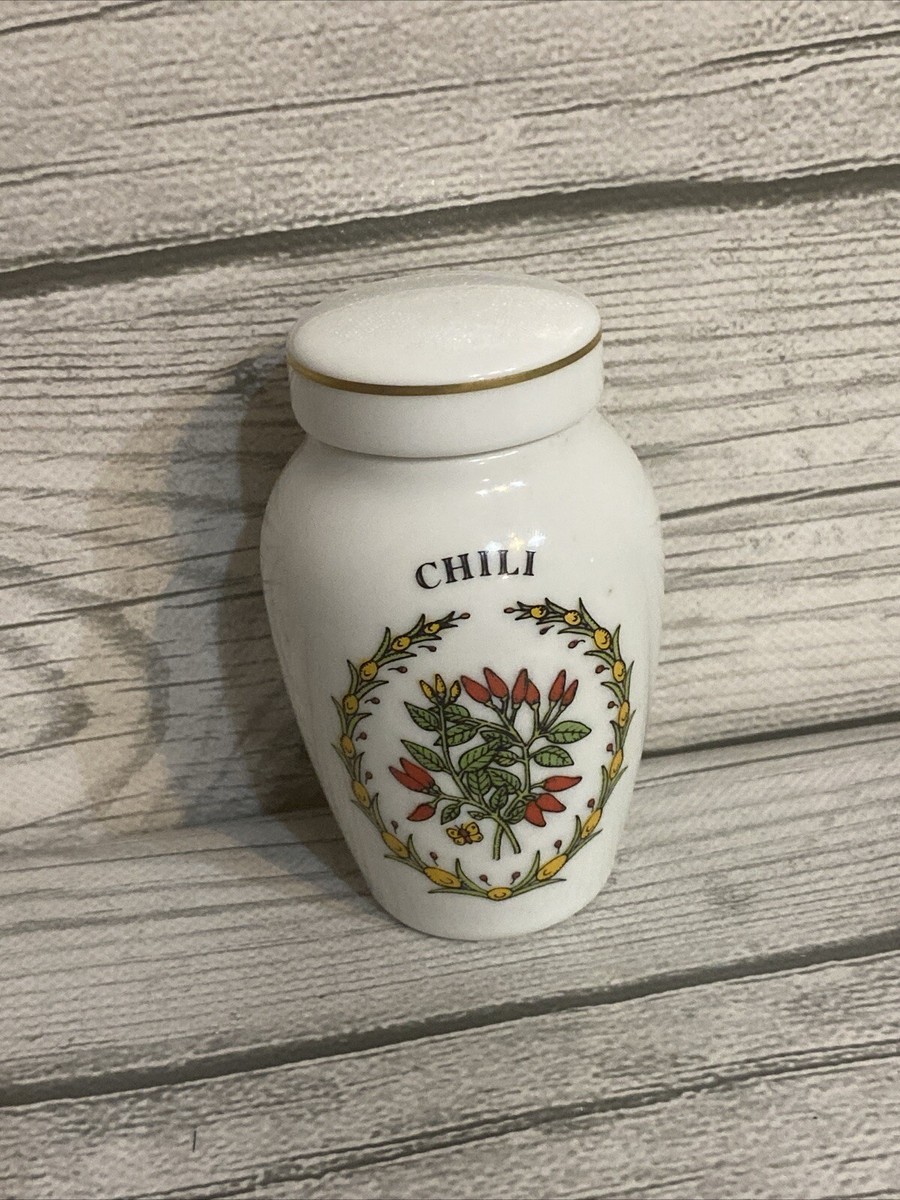 Gloria Concepts SPICE JAR with Lid CHILI Porcelain Jar