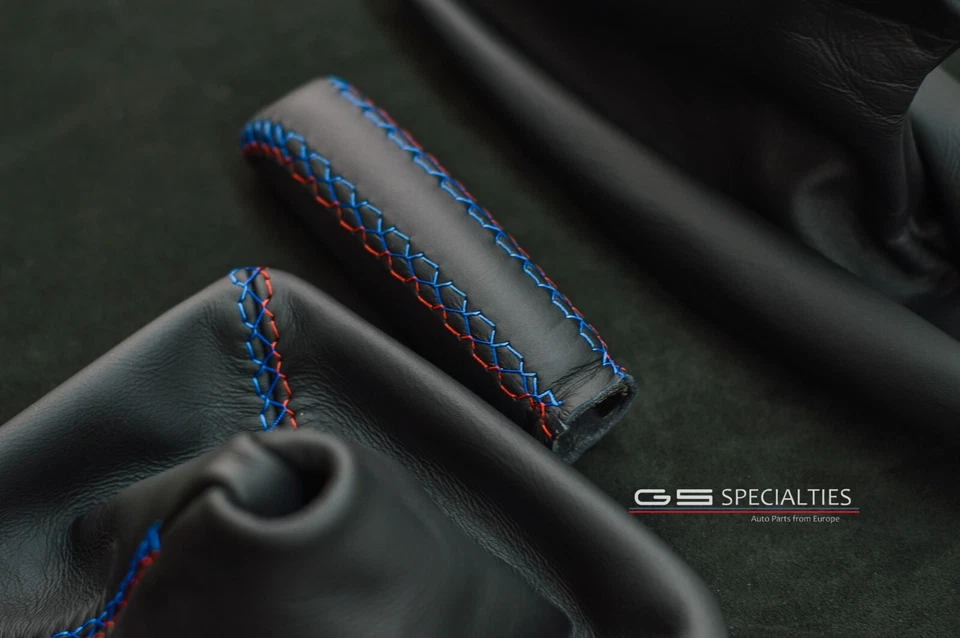 BMW E36 M3 E36 Botas Cuero Botas Conjunto Mango Freno INDIVIDUAL Mstitch Personalizado Foto 4 de 4