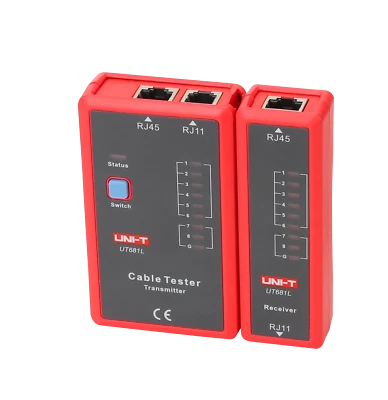 UT681L UNI-T Netzwerk Kabel Tester Kabeltester Testgerät RJ45 RJ11 Telefonkabel - Bild 1 von 2