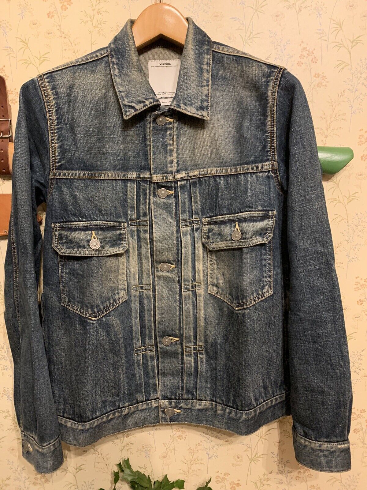 VISVIM Social Sculpture 101 Denim Jean Jacket Size 2