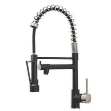 AIMADI Kitchen Sink Faucet,Black Kitchen Faucets with Pull Down Sprayer,Black...