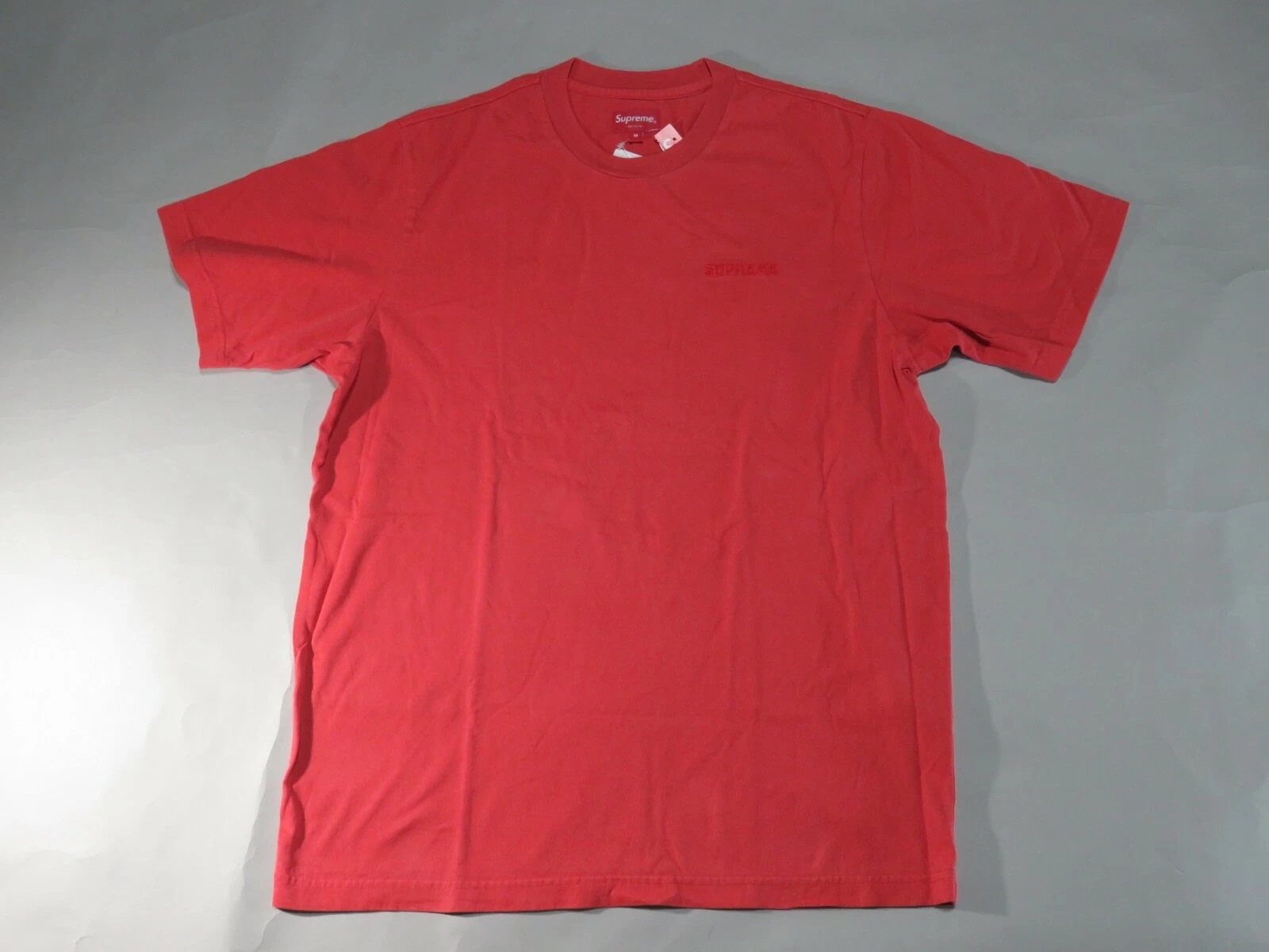 22055 Supreme Tee Overdyed Tee Rouge M