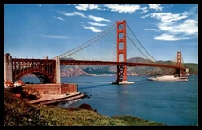 Postcard The Golden Gate Bridge, San Francisco, CA UNP