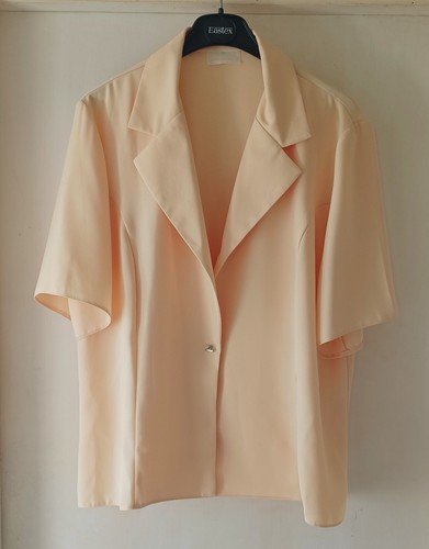 Vintage Albertson's London gelbe Kurzarm Jacke Gr. UK 20