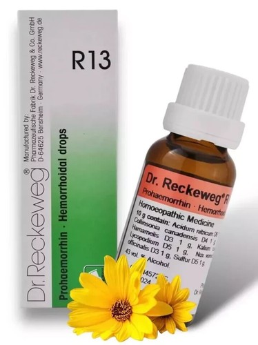 🌿 Dr. Reckeweg R13 Drops 22ml Hemorrhoid Relief Pack Of 5 – Exp 01/2029 🚀 - Picture 4 of 5