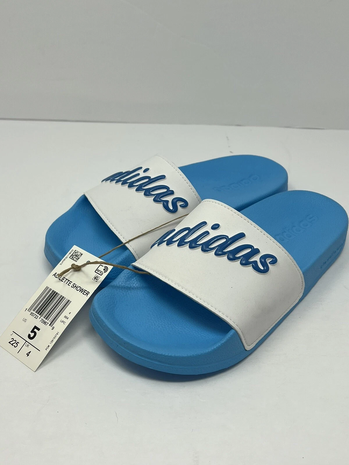 Ciabatta doccia donna 5 Adidas Adilette casual palestra nuoto blu GZ5927