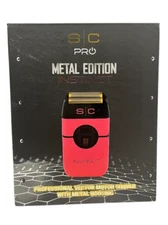 StyleCraft SC807PK Instinct Metal Edition Double Foil Shaver Metal Housing Pink