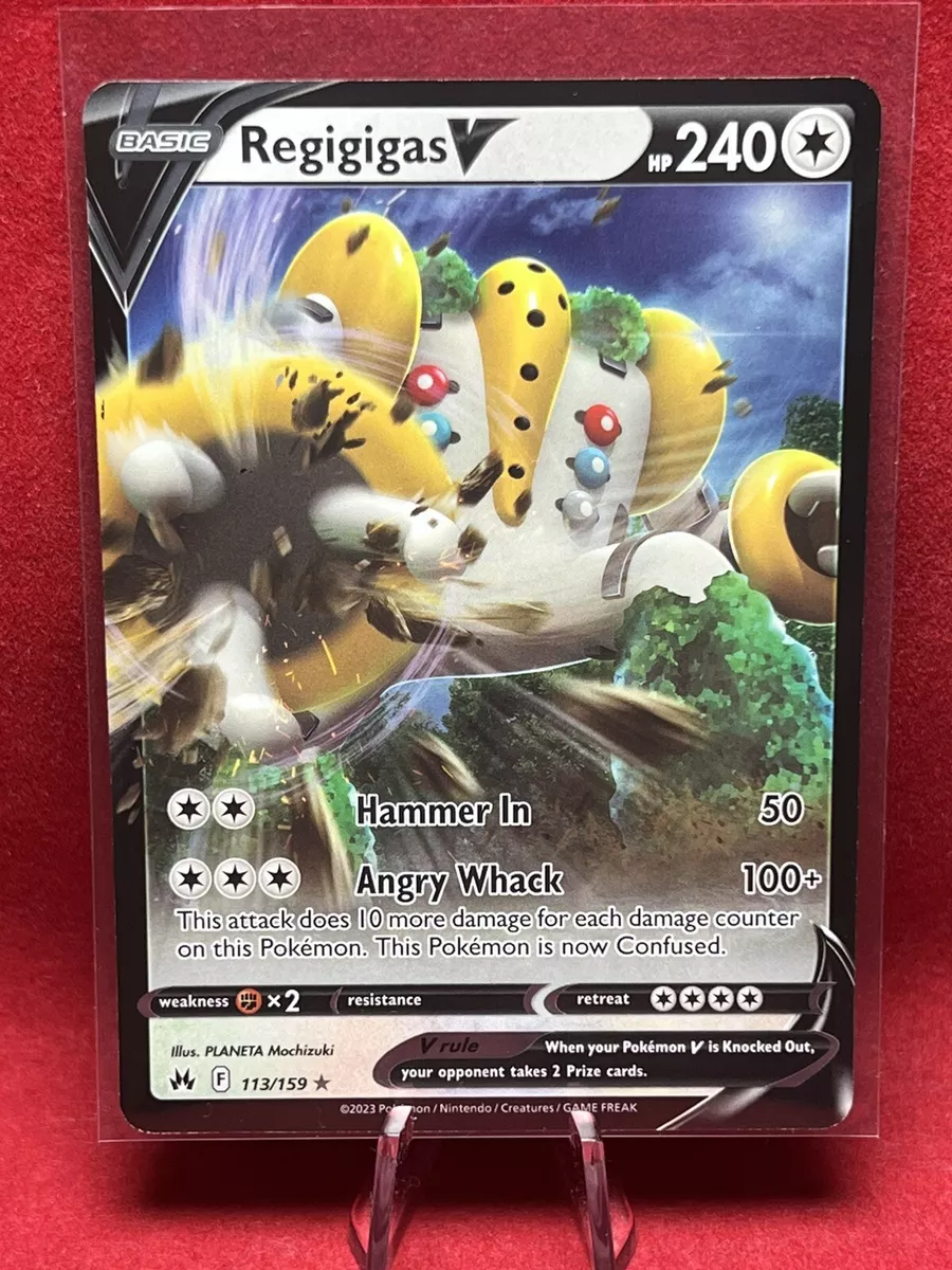 2023 Pokemon Card **Regigigas V** Crown Zenith Set 113/159 - Ultra Rare  Full Art