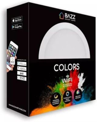 BAZZ Smart Home 6-in Wi-Fi RGB Tunable Slim Disk LED Recessed white 24 lights