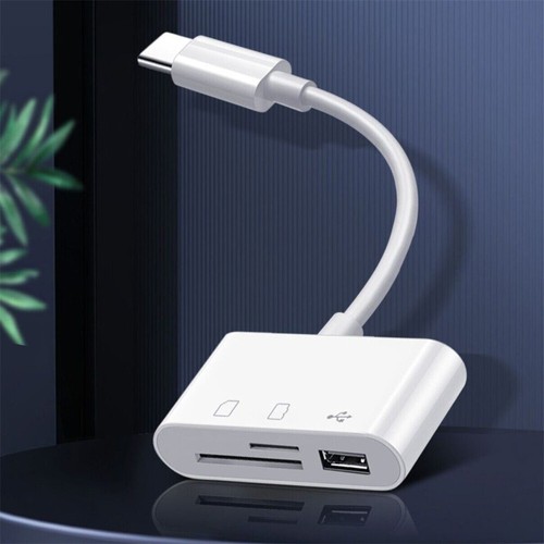 Adaptateur lecteur de carte USB-C vers SD type-C pour Apple iPad Macbook Pro Air 13 Samsung - Photo 9/13