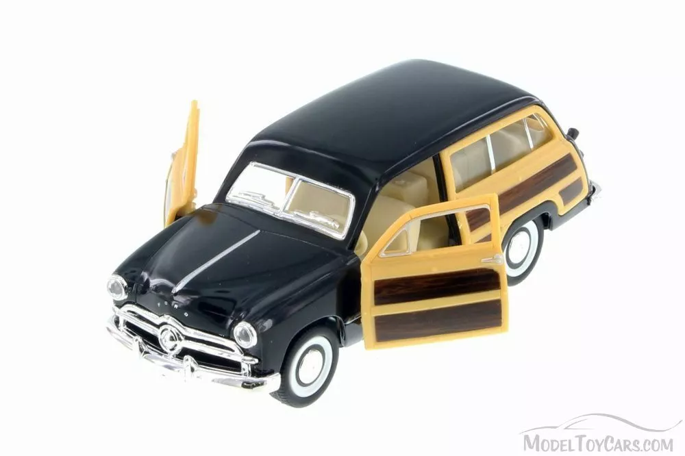 1949 Ford Woody Wagon Black Kinsmart 5402D 1 40 Scale Diecast