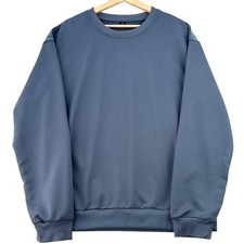 Casual Jumper Men's UK Size XL Blue Long Sleeve Stretch Waist Cuff Summer Eve