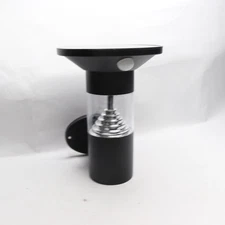 Mediterraneo Orlando LED Solar Outdoor Wall Cylinder Light Black