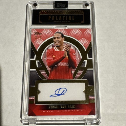 2024-25 Topps Palatial Liverpool Virgil Van Dijk Palatial Pride Auto /5