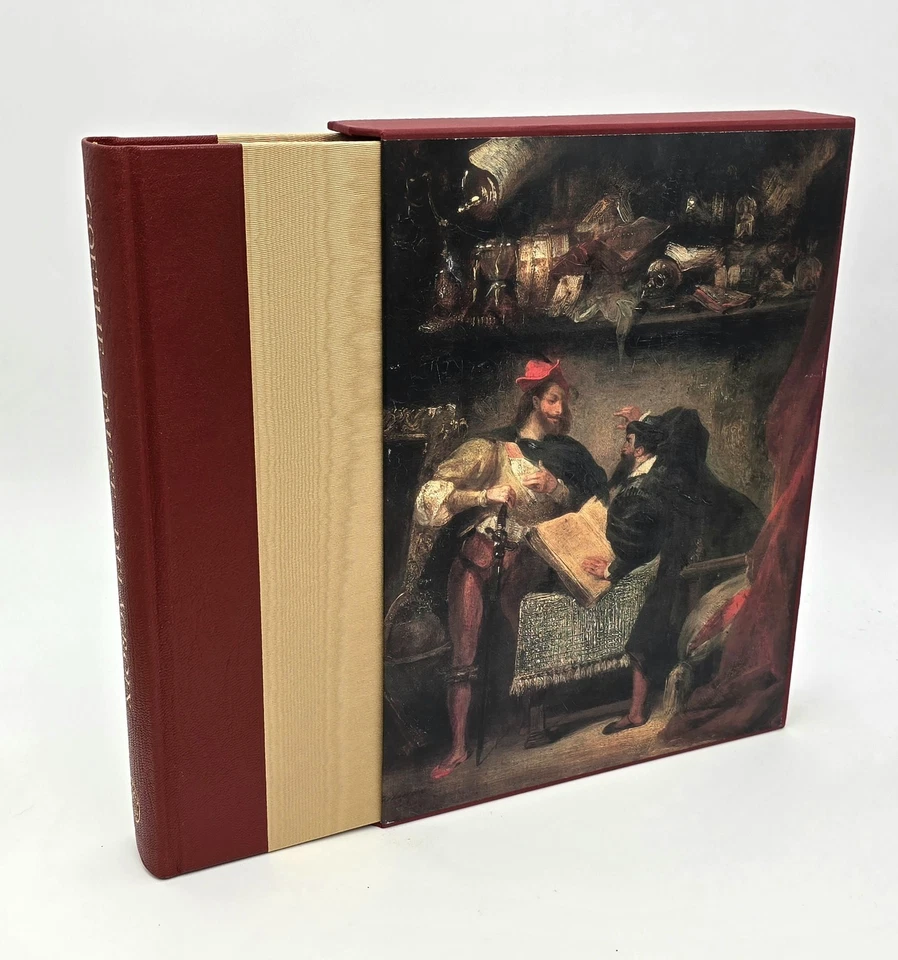 Goethe Faust Delacroix—FOLIO SOCIETY 2005 leather—Free Priority Mail (I4-72) - Image 2 of 4