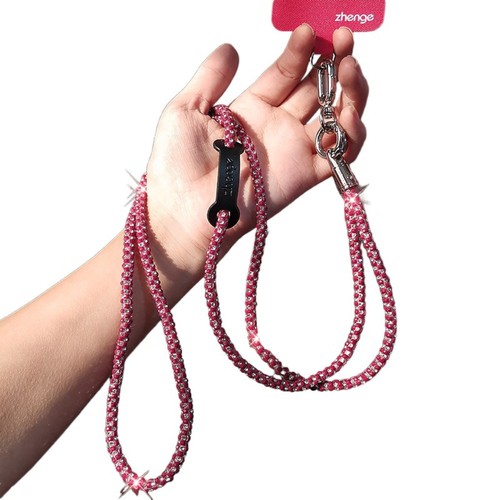 Crossbody Chain Glitter Rhinestone Phone Lanyard Mobile Phone Chain Gift - Picture 15 of 17