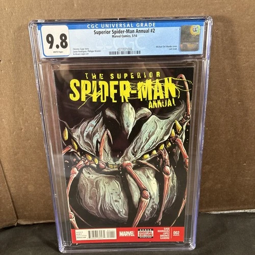 SUPERIOR SPIDER-MAN ANNUAL #2 GAGE DEL MUNDO COVER LAST ISSUE CGC GRADED 9.8