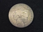 1883-CC Morgan Silver Dollar Good Light Tape Residue Obverse NICE!