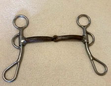 Reinsman 420 Sweet Iron Jointed Mouth Argentine Shank Bit