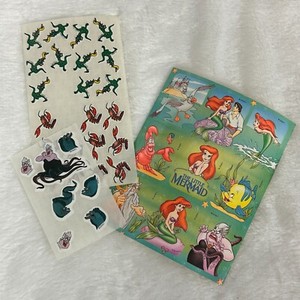 Vintage 1993 Gibson The Little Mermaid Ariel Disney Stickers Under The Sea Lot