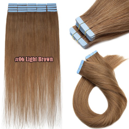 40pcs Thick Tape in 100% Real Human Hair Extensions Skin Weft Blonde 100G 16-24" - Picture 36 of 67