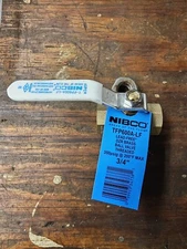 NIBCO 3/4" THREADED BRASS BALL VALVE LEAD FREE TFP600A-LF